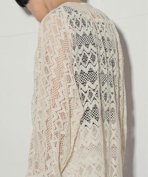 ottilie（オティーリエ）の「ottilie レースブルゾン（カーディガン/ボレロ・レディース・ナチュラル/ブラック・FREE）」の7枚目の写真