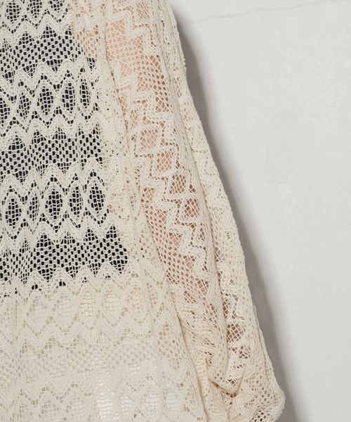 ottilie（オティーリエ）の「ottilie レースブルゾン（カーディガン/ボレロ・レディース・ナチュラル/ブラック・FREE）」の8枚目の写真