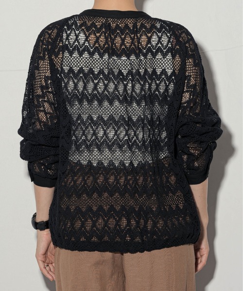 ottilie（オティーリエ）の「ottilie レースブルゾン（カーディガン/ボレロ・レディース・ナチュラル/ブラック・FREE）」の15枚目の写真