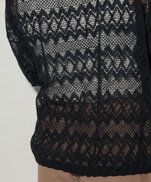 ottilie（オティーリエ）の「ottilie レースブルゾン（カーディガン/ボレロ・レディース・ナチュラル/ブラック・FREE）」の11枚目の写真