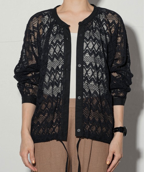 ottilie（オティーリエ）の「ottilie レースブルゾン（カーディガン/ボレロ・レディース・ナチュラル/ブラック・FREE）」の13枚目の写真