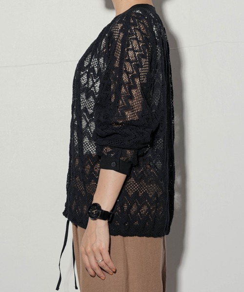 ottilie（オティーリエ）の「ottilie レースブルゾン（カーディガン/ボレロ・レディース・ナチュラル/ブラック・FREE）」の14枚目の写真