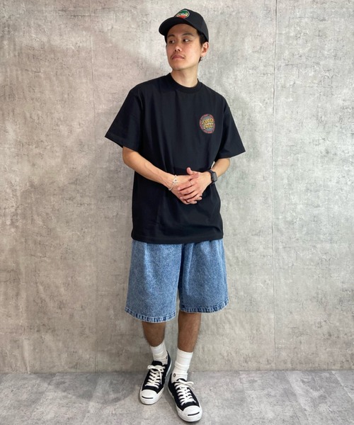 SANTA CRUZ(サンタクルーズ)の「【ムラサキスポーツ別注】SANTACRUZ/サンタクルーズ オーバーサイズ バックプリントTシャツ/クルーネックTee INFINITE RINGED DOT S/S TEE 502231409(Tシャツ/カットソー・メンズ・グリーン/ブラック/ホワイト・L/XL/M)」の12枚目の写真