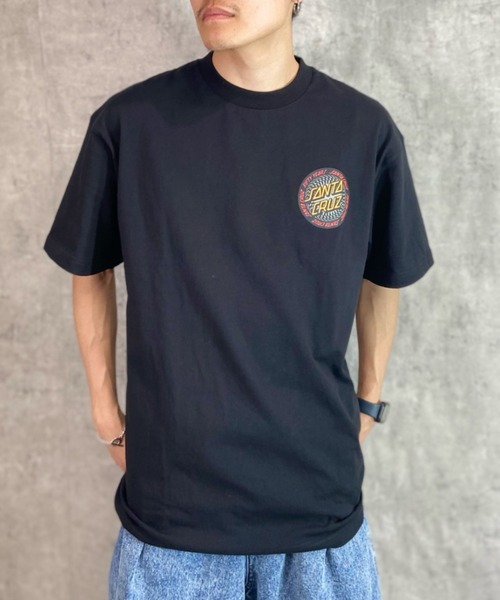 SANTA CRUZ(サンタクルーズ)の「【ムラサキスポーツ別注】SANTACRUZ/サンタクルーズ オーバーサイズ バックプリントTシャツ/クルーネックTee INFINITE RINGED DOT S/S TEE 502231409(Tシャツ/カットソー・メンズ・グリーン/ブラック/ホワイト・L/XL/M)」の9枚目の写真