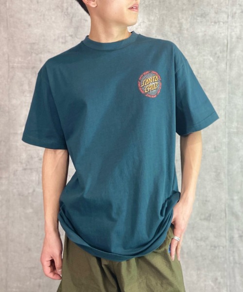 SANTA CRUZ(サンタクルーズ)の「【ムラサキスポーツ別注】SANTACRUZ/サンタクルーズ オーバーサイズ バックプリントTシャツ/クルーネックTee INFINITE RINGED DOT S/S TEE 502231409(Tシャツ/カットソー・メンズ・グリーン/ブラック/ホワイト・L/XL/M)」の14枚目の写真