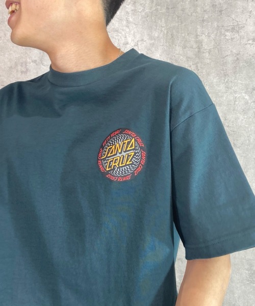 SANTA CRUZ(サンタクルーズ)の「【ムラサキスポーツ別注】SANTACRUZ/サンタクルーズ オーバーサイズ バックプリントTシャツ/クルーネックTee INFINITE RINGED DOT S/S TEE 502231409(Tシャツ/カットソー・メンズ・グリーン/ブラック/ホワイト・L/XL/M)」の15枚目の写真