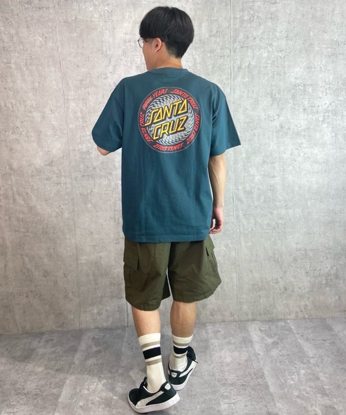 SANTA CRUZ(サンタクルーズ)の「【ムラサキスポーツ別注】SANTACRUZ/サンタクルーズ オーバーサイズ バックプリントTシャツ/クルーネックTee INFINITE RINGED DOT S/S TEE 502231409(Tシャツ/カットソー・メンズ・グリーン/ブラック/ホワイト・L/XL/M)」の18枚目の写真