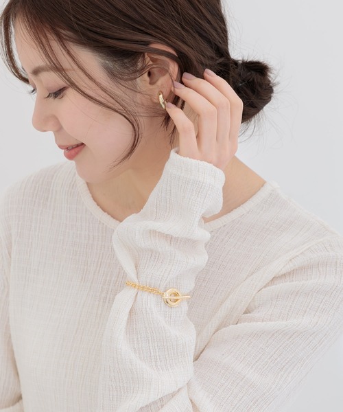 KATHARINE ROSS（キャサリンロス）の「【KATHARINE ROSS】丸パーツ×チェーンブレスレット（ブレスレット・レディース・ゴールド/シルバー・MEDIUM）」の5枚目の写真