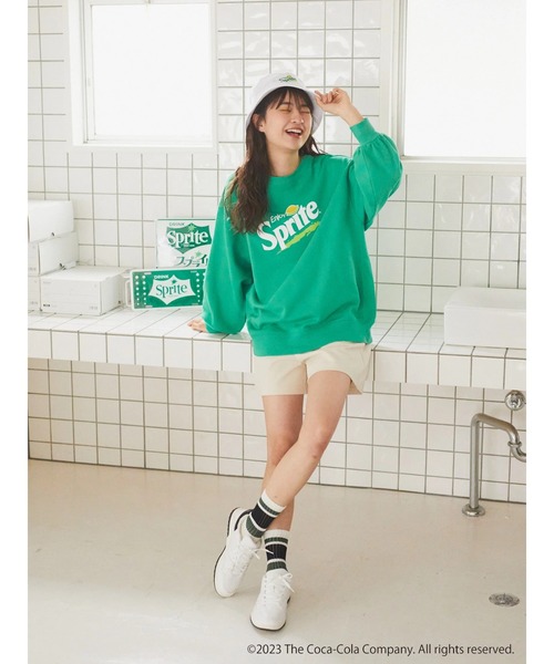Coca Cola(コカコーラ)の「別注 Sprite 「R」スウェット(スウェット・レディース・グリーン・FREE)」の6枚目の写真