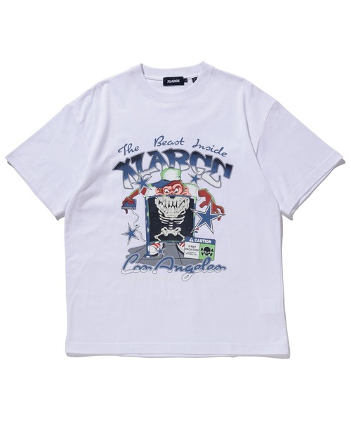 XLARGE(エクストララージ)の「THE BEAST INSIDE S/S TEE(Tシャツ/カットソー・メンズ・ブラック/ホワイト/パープル・XL/M/S/L)」の2枚目の写真