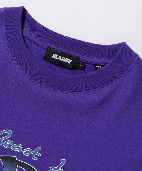XLARGE(エクストララージ)の「THE BEAST INSIDE S/S TEE(Tシャツ/カットソー・メンズ・ブラック/ホワイト/パープル・XL/M/S/L)」の5枚目の写真