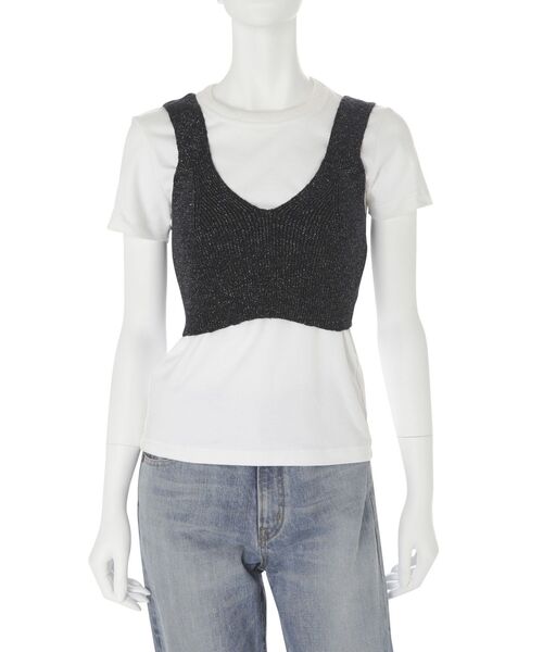 Ungrid（アングリッド）の「スラブニットビスチェ（ベスト・レディース・ブラック/レッド/アイボリー・FREE）」の11枚目の写真