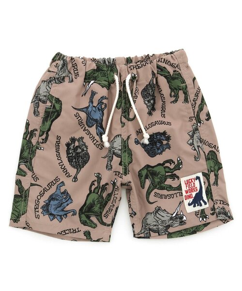 F.O.KIDS（エフオーキッズ）の「DINO総柄ハーフパンツ（その他パンツ・キッズ・ピンク/ベージュ/カーキ・130/100/90/120/80/140/95/110）」の3枚目の写真