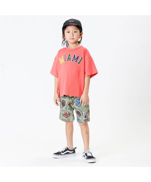 F.O.KIDS（エフオーキッズ）の「DINO総柄ハーフパンツ（その他パンツ・キッズ・ピンク/ベージュ/カーキ・130/100/90/120/80/140/95/110）」の9枚目の写真