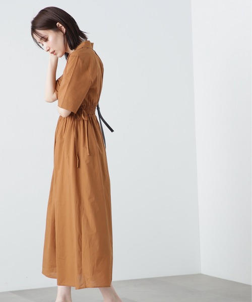 N.（N. Natural Beauty Basic）（エヌエヌナチュラルビューティーベーシック）の「【S Size Line】◆コットンボイル開襟シャツワンピース（シャツワンピース・レディース・チョコ/ブラック/ブルー・SMALL/MEDIUM）」の21枚目の写真