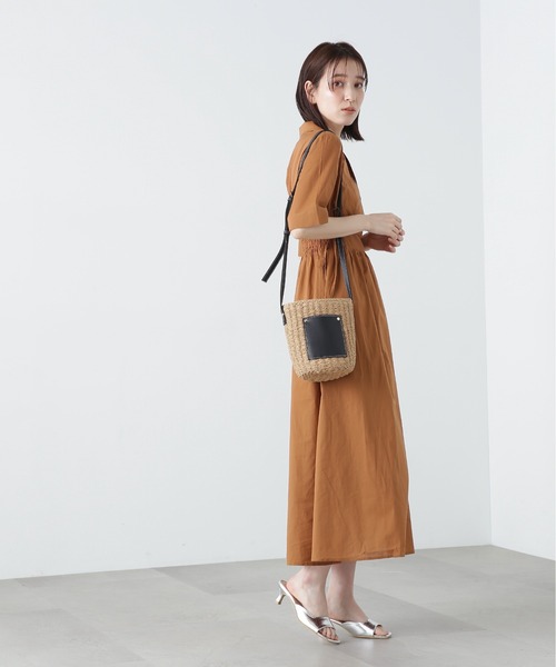 N.（N. Natural Beauty Basic）（エヌエヌナチュラルビューティーベーシック）の「【S Size Line】◆コットンボイル開襟シャツワンピース（シャツワンピース・レディース・チョコ/ブラック/ブルー・SMALL/MEDIUM）」の9枚目の写真