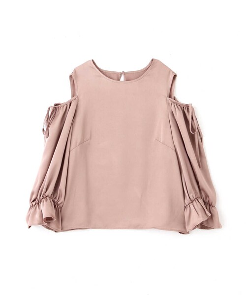 PROPORTION BODY DRESSING(プロポーションボディドレッシング)の「オープンショルダーブラウス / 1213110400(シャツ/ブラウス・レディース・オフホワイト/ピンク/ダークグレー・SMALL/MEDIUM)」の8枚目の写真