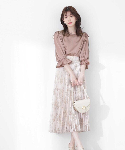 PROPORTION BODY DRESSING(プロポーションボディドレッシング)の「オープンショルダーブラウス / 1213110400(シャツ/ブラウス・レディース・オフホワイト/ピンク/ダークグレー・SMALL/MEDIUM)」の14枚目の写真