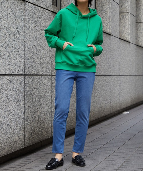 for/c(フォーシー)の「ストレッチデニムパンツ【サスティナブル】(デニムパンツ・レディース・サックスブルー/ネイビー/ホワイト/ブルー/ブラック・M/L/LL/S)」の12枚目の写真
