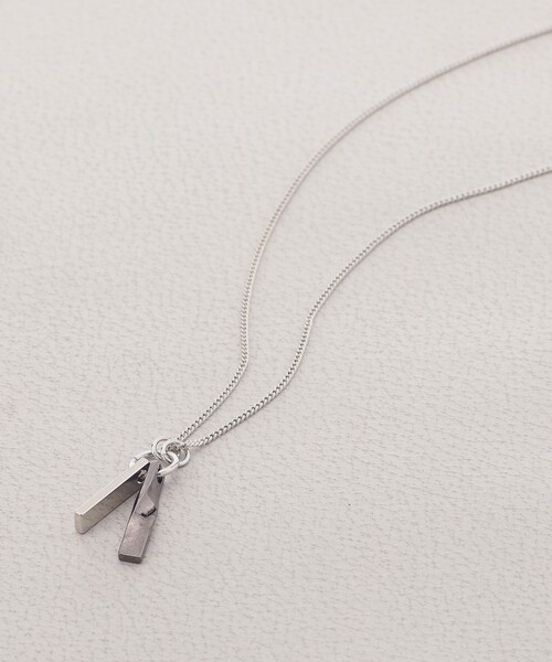 tk.TAKEO KIKUCHI（ティーケータケオキクチ）の「◆ダブルバーネックレス（ネックレス・レディース・シルバー/ゴールド/ブラック/ブラック系/シルバー系/ゴールド系・00）」の2枚目の写真