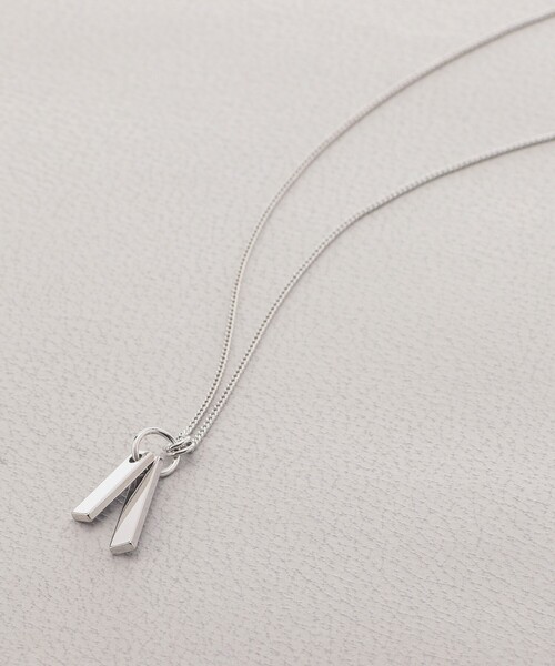 tk.TAKEO KIKUCHI（ティーケータケオキクチ）の「◆ダブルバーネックレス（ネックレス・レディース・シルバー/ゴールド/ブラック/ブラック系/シルバー系/ゴールド系・00）」の3枚目の写真