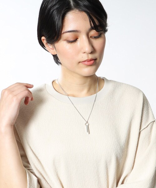 tk.TAKEO KIKUCHI（ティーケータケオキクチ）の「◆ダブルバーネックレス（ネックレス・レディース・シルバー/ゴールド/ブラック/ブラック系/シルバー系/ゴールド系・00）」の17枚目の写真