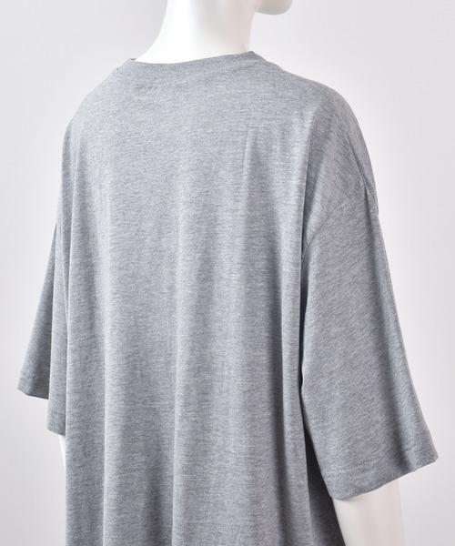 Felt-Maglietta(フェルトマリエッタ)の「サイドスリットコットンチュニックワンピ(Tシャツ/カットソー・レディース・ホワイト/グレー/ブラック/ライトベージュ・M-L/LL~3L/4L~5L)」の11枚目の写真