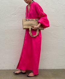冷房対策にも！LOUNGEDRESS キャプラ　カールマイヤーシャツワンピース LOUNGEDRESS キャプラ カールマイヤーシャツワンピース ワンピース