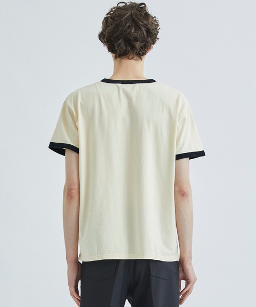 soe(ソーイ)の「Ringer Tshirts OAS(Tシャツ/カットソー・メンズ・ブルー/ホワイト/イエロー・1/2)」の18枚目の写真