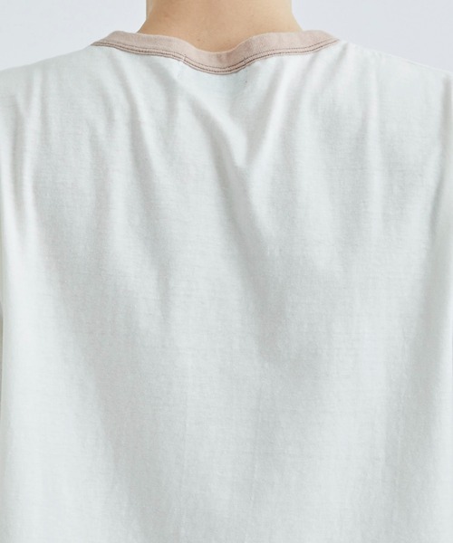 soe(ソーイ)の「Ringer Tshirts OAS(Tシャツ/カットソー・メンズ・ブルー/ホワイト/イエロー・1/2)」の6枚目の写真