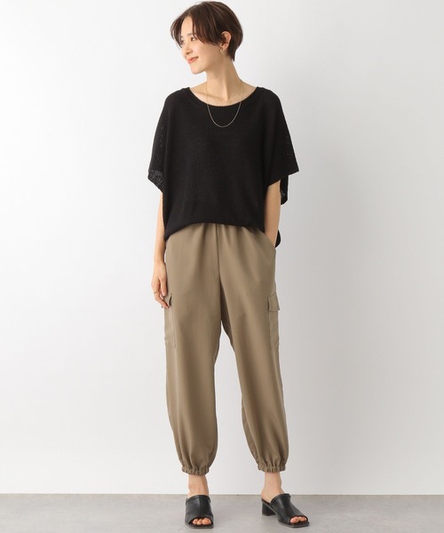 LEPSIM（レプシィム）の「5ゲージカノコ5分袖ニット　163583（その他トップス・レディース・キナリ/パープル/ブラウン/ブラック・FREE）」の19枚目の写真