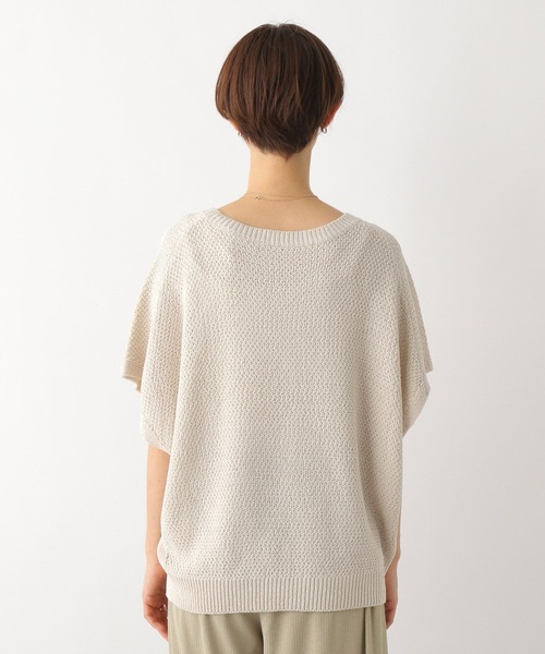 LEPSIM（レプシィム）の「5ゲージカノコ5分袖ニット　163583（その他トップス・レディース・キナリ/パープル/ブラウン/ブラック・FREE）」の5枚目の写真