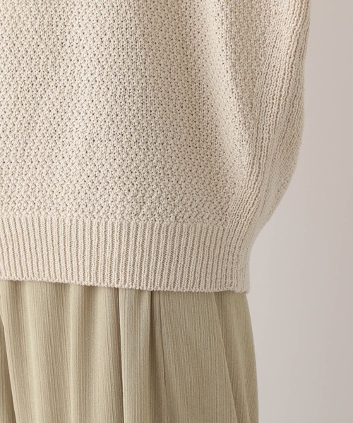 LEPSIM（レプシィム）の「5ゲージカノコ5分袖ニット　163583（その他トップス・レディース・キナリ/パープル/ブラウン/ブラック・FREE）」の22枚目の写真