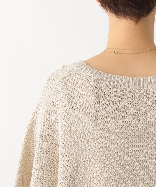 LEPSIM（レプシィム）の「5ゲージカノコ5分袖ニット　163583（その他トップス・レディース・キナリ/パープル/ブラウン/ブラック・FREE）」の15枚目の写真