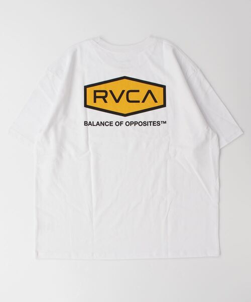 RVCA(ルーカ)の「【ムラサキスポーツ別注】RVCA/ルーカ バックプリントTシャツ クルーネック半袖Tee/オーバーサイズ サークルロゴTee BD041-P32(Tシャツ/カットソー・メンズ・ホワイト系その他3/グリーン/ブラック×ブラック・L/M/XL)」の4枚目の写真