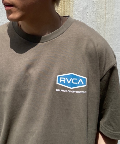 RVCA(ルーカ)の「【ムラサキスポーツ別注】RVCA/ルーカ バックプリントTシャツ クルーネック半袖Tee/オーバーサイズ サークルロゴTee BD041-P32(Tシャツ/カットソー・メンズ・ホワイト系その他3/グリーン/ブラック×ブラック・L/M/XL)」の14枚目の写真