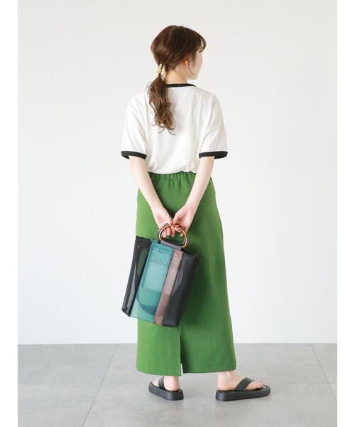 ehka sopo（エヘカソポ）の「【Disney】くまのプーさん/リンガーTシャツ（Tシャツ/カットソー・レディース・オフホワイト/キナリ/ネイビー・ﾌﾘ-）」の9枚目の写真