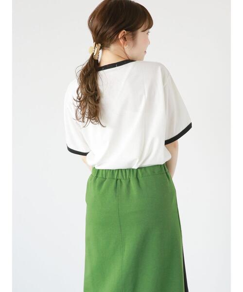 ehka sopo（エヘカソポ）の「【Disney】くまのプーさん/リンガーTシャツ（Tシャツ/カットソー・レディース・オフホワイト/キナリ/ネイビー・ﾌﾘ-）」の12枚目の写真