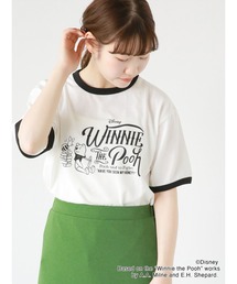 【Disney】くまのプーさん/リンガーTシャツ