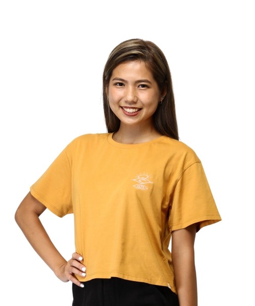 rip curl(リップカール)の「【RIPCURL(リップカール)】SEARCH ICON CROP TEE レディースクロップ丈半袖Tシャツ(Tシャツ/カットソー・レディース・ネイビー/ゴールド/グリーン・MEDIUM/SMALL/X-SMALL)」の8枚目の写真