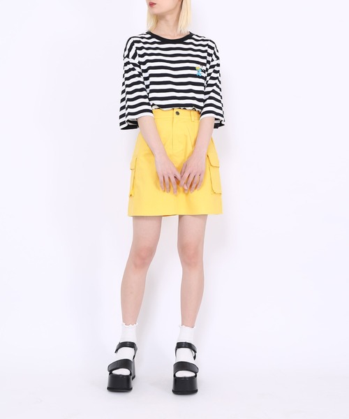 PUNYUS（プニュズ）の「カーゴミニスカート（スカート・レディース・ブラック/カーキ/イエロー・3/1/2/4）」の21枚目の写真