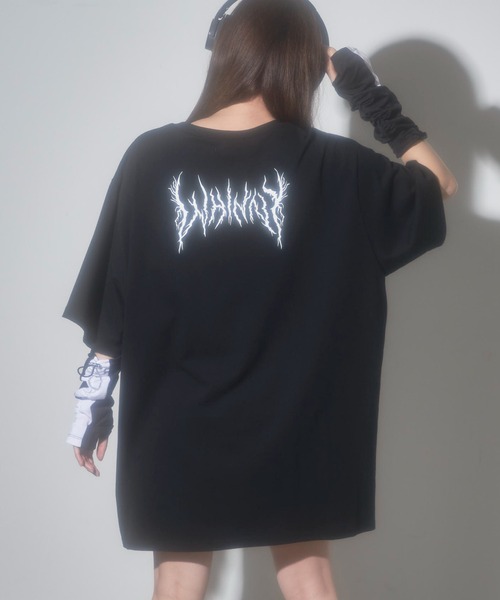 Whinny（ホワイニー）の「Whinny/閻魔大王☆（Tシャツ/カットソー・レディース・ホワイト/ブラック/サックスブルー・FREE）」の2枚目の写真