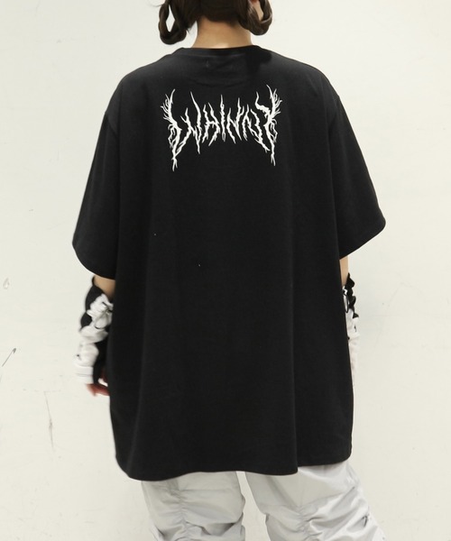 Whinny（ホワイニー）の「Whinny/閻魔大王☆（Tシャツ/カットソー・レディース・ホワイト/ブラック/サックスブルー・FREE）」の11枚目の写真