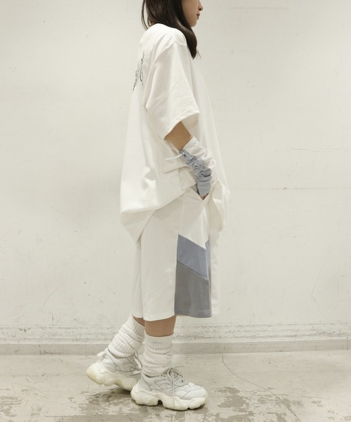 Whinny（ホワイニー）の「Whinny/閻魔大王☆（Tシャツ/カットソー・レディース・ホワイト/ブラック/サックスブルー・FREE）」の5枚目の写真