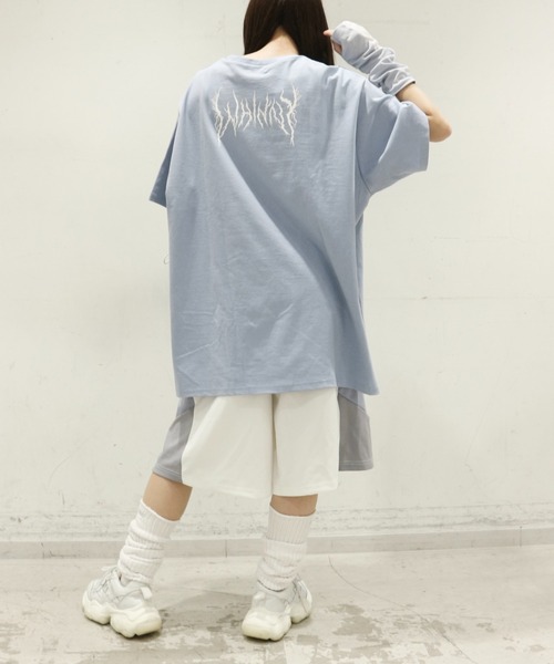 Whinny（ホワイニー）の「Whinny/閻魔大王☆（Tシャツ/カットソー・レディース・ホワイト/ブラック/サックスブルー・FREE）」の18枚目の写真