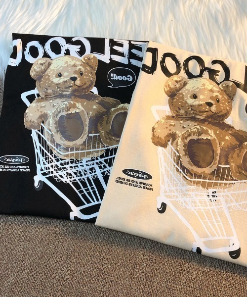 NEW GENTLEMAN(ニュージェントルマン)の「ジャンボリーテディー クルーネックT(Tシャツ/カットソー・メンズ・ブラック/ホワイト/ベージュ・M/L)」の5枚目の写真