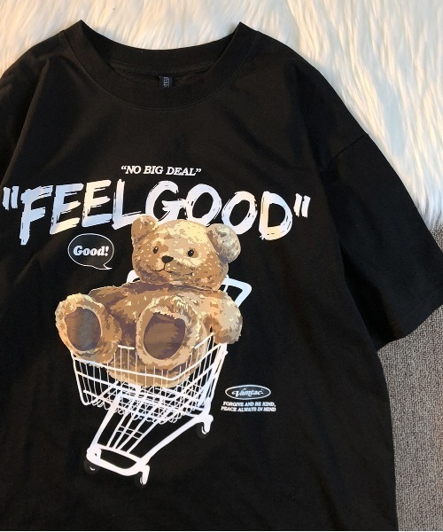 NEW GENTLEMAN(ニュージェントルマン)の「ジャンボリーテディー クルーネックT(Tシャツ/カットソー・メンズ・ブラック/ホワイト/ベージュ・M/L)」の8枚目の写真