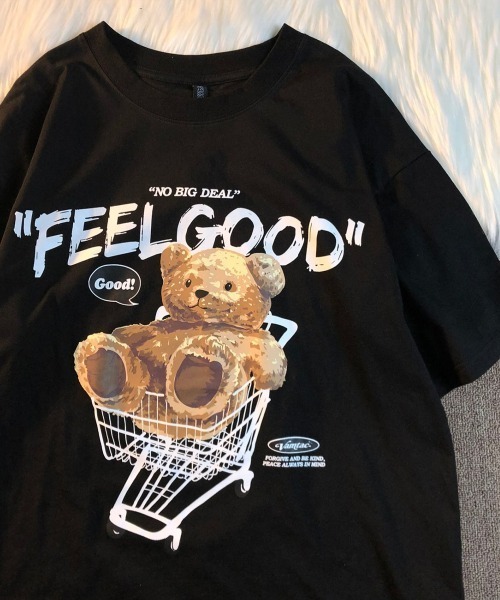 NEW GENTLEMAN(ニュージェントルマン)の「ジャンボリーテディー クルーネックT(Tシャツ/カットソー・メンズ・ブラック/ホワイト/ベージュ・M/L)」の7枚目の写真