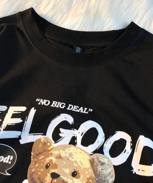 NEW GENTLEMAN(ニュージェントルマン)の「ジャンボリーテディー クルーネックT(Tシャツ/カットソー・メンズ・ブラック/ホワイト/ベージュ・M/L)」の4枚目の写真
