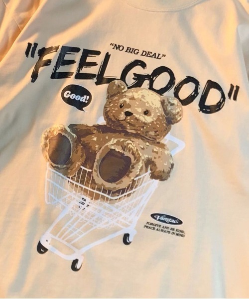 NEW GENTLEMAN(ニュージェントルマン)の「ジャンボリーテディー クルーネックT(Tシャツ/カットソー・メンズ・ブラック/ホワイト/ベージュ・M/L)」の9枚目の写真
